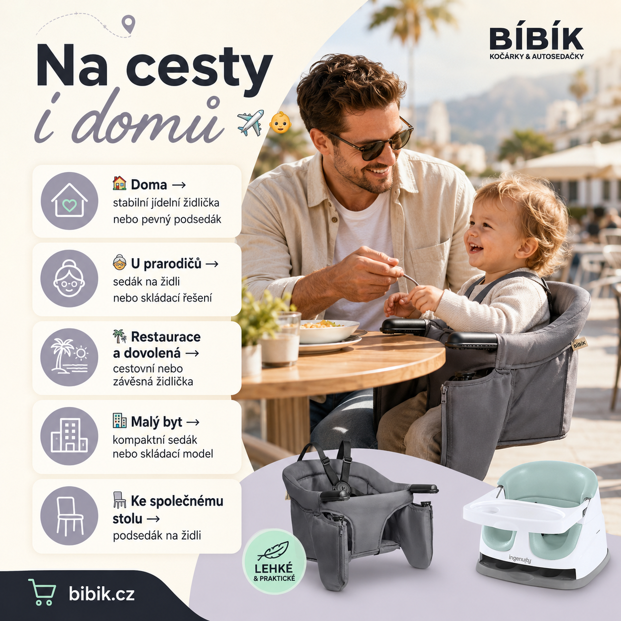 Tipy pro dětské sezení doma i na cestách