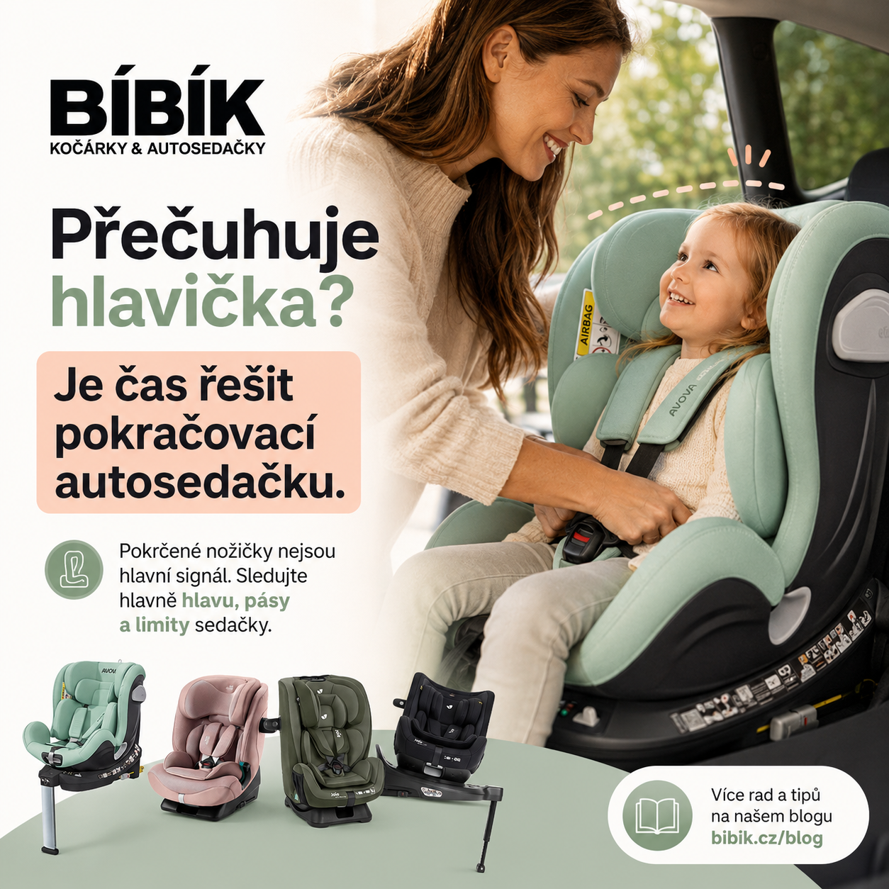 Banner Přesahuje hlavička je čas řešit pokračovací autosedačku
