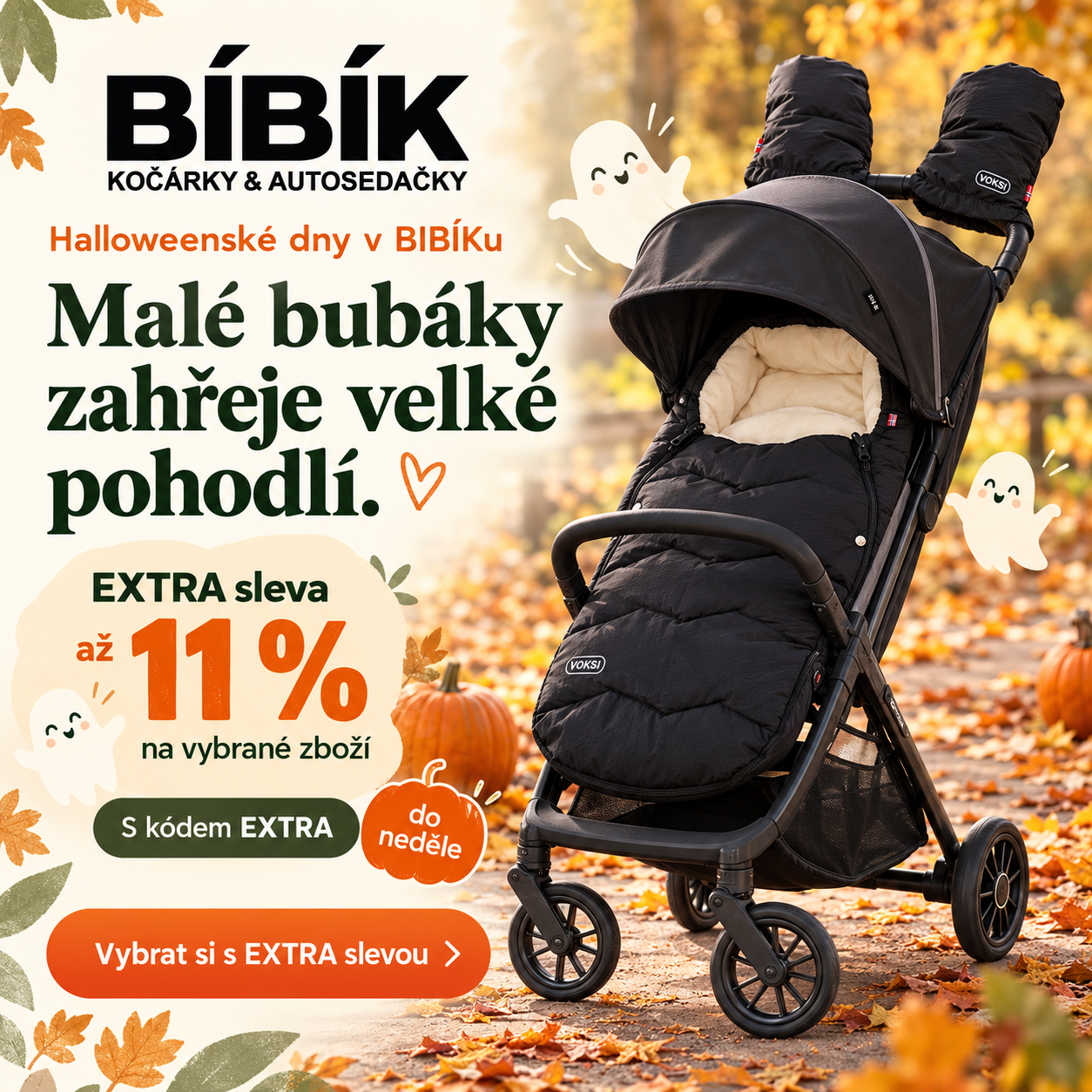 Malé bubáky zahřeje velké pohodlí. EXTRA sleva až 11 % s kódem EXTRA.