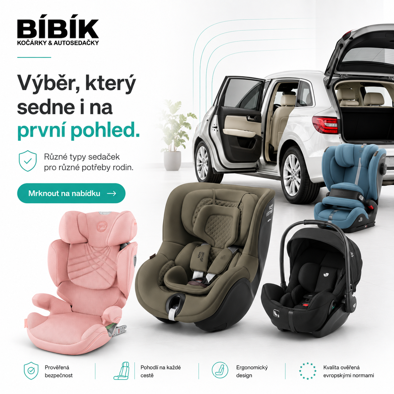 Výběr autosedačky podle potřeb rodiny
