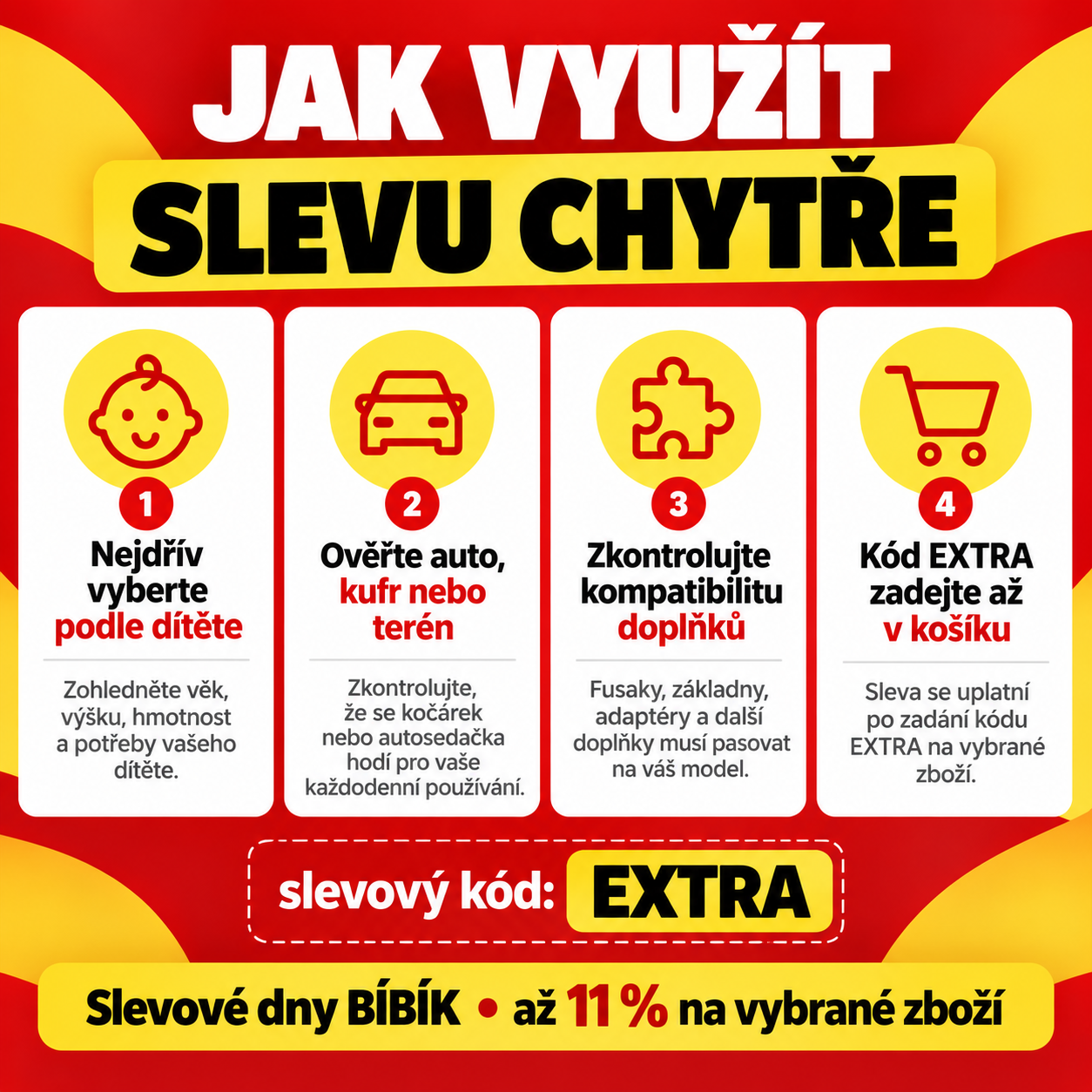 Jak využít Slevové dny BÍBÍK chytře