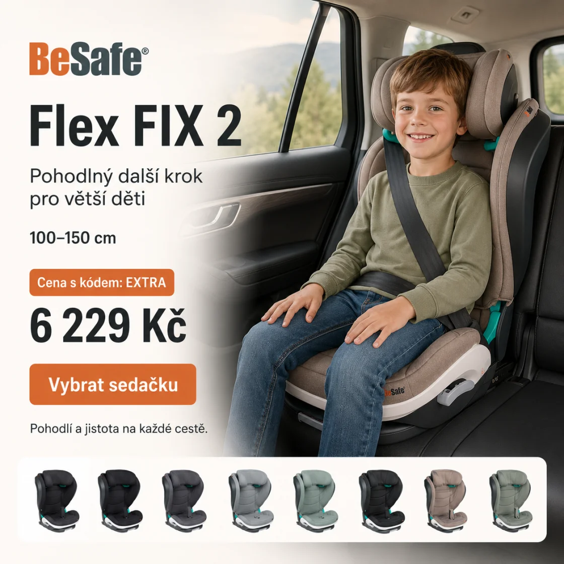 BeSafe Flex FIX 2 dark sand soft breeze