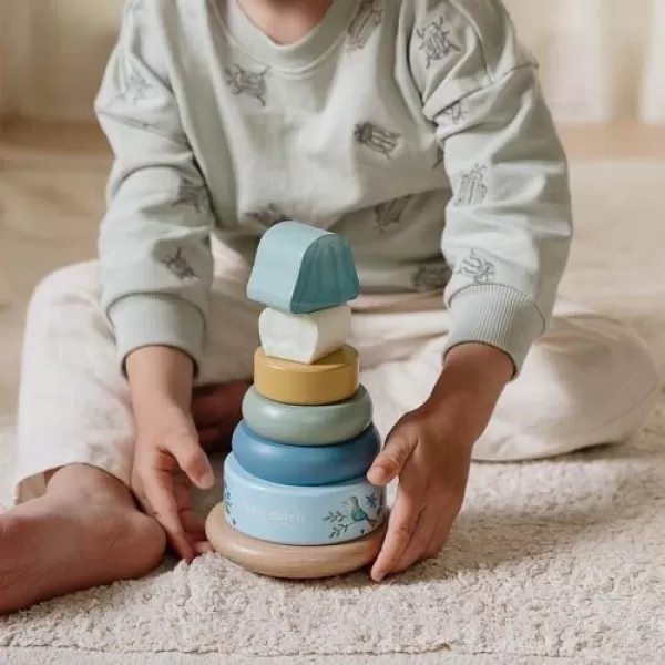 Little Dutch Nasazovací kroužky dřevěné Forest Friends