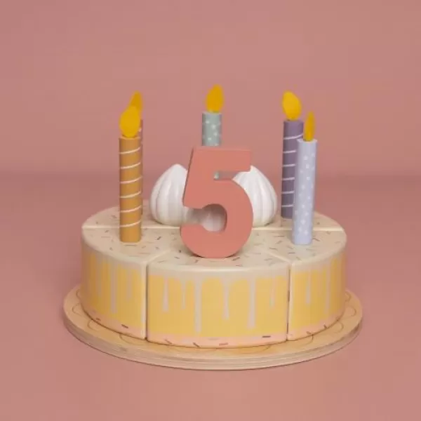 Little Dutch Narozeninový dort 26 dílů dřevěný