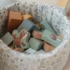 Little Dutch Kostky dřevěné 50 ks v tubě Forest Friends