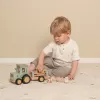 Little Dutch Traktor s přívěsem dřevěný Farma