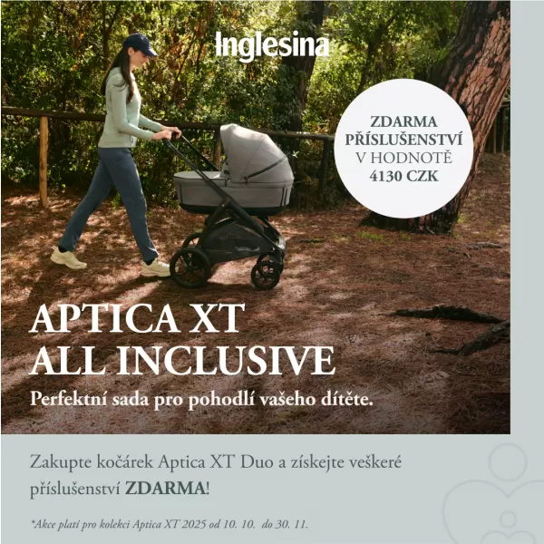Inglesina Kočárek Aptica XT Duo s balíčkem příslušenství zdarma