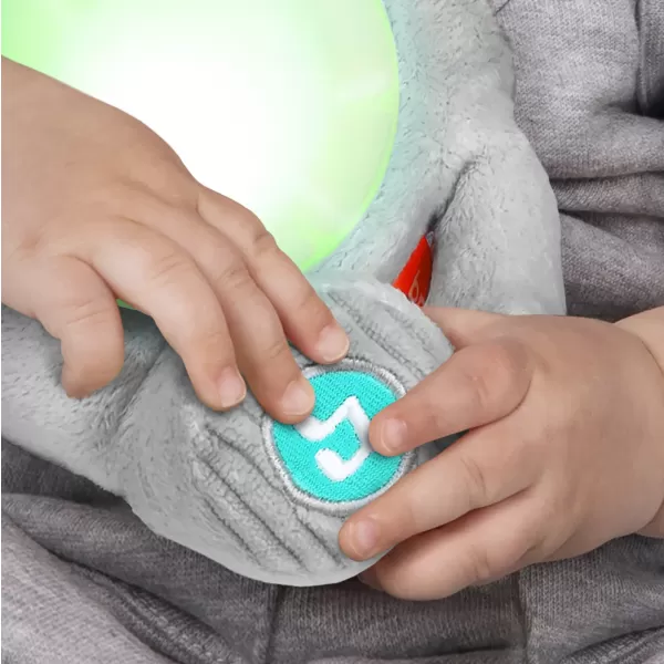 Bright Starts Hračka plyšová hudební svítící Hug-a-bye Baby ™ sloník 0m +