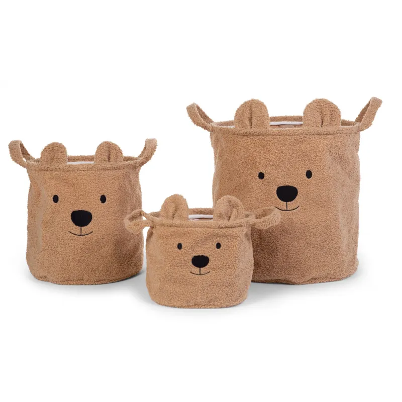Childhome Koš na hračky Teddy 30x30x30 cm