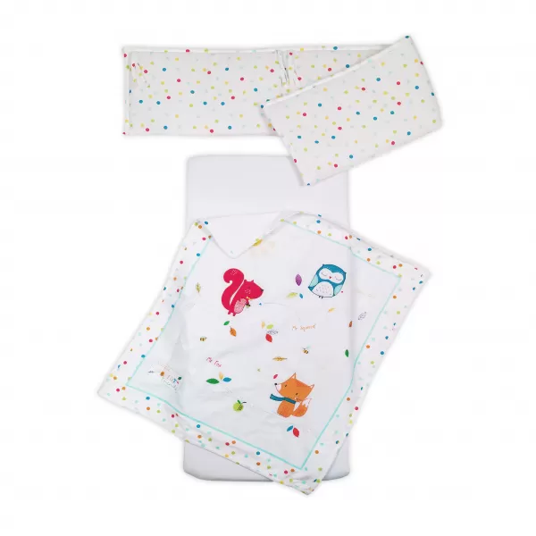 East Coast Tří dílná sada do kolébky - Forest Friends