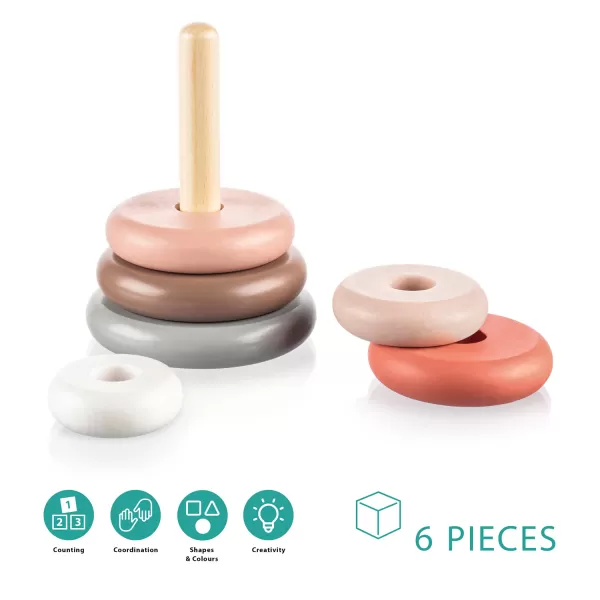 Zopa Dřevěné nasazovací kroužky