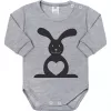 New Baby Kojenecké body s dlouhým rukávem Zvířátko Zajíček - dárkové balení