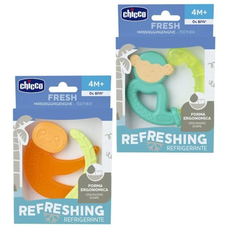 CHICCO Kousátko chladící Fresh Opička 4m+