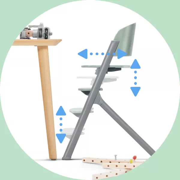 KINDERKRAFT Židlička jídelní 3v1 LIVY