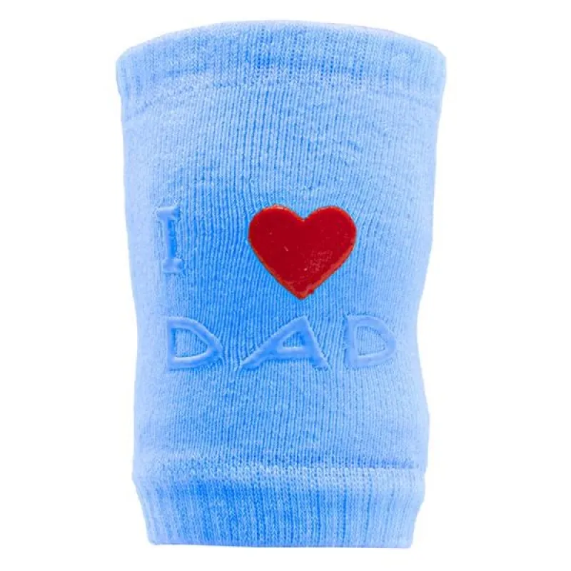 New Baby Dětské nákoleníky s ABS I Love Mum and Dad modré