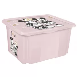 Keeeper Úložný box s víkem "Minnie", Růžová