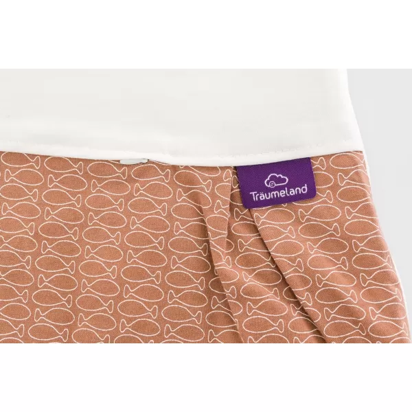 TRÄUMELAND Vnější spací pytel Liebmich Fische braun 62/68