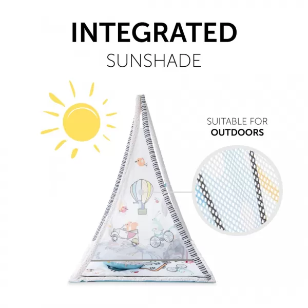 Hauck Hrací deka 1st TENT se závěsnými hračkami