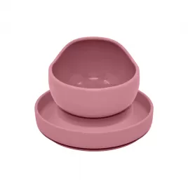PETITE&MARS Set jídelní silikonový TAKE&MATCH 2 ks talíř + miska 6m+