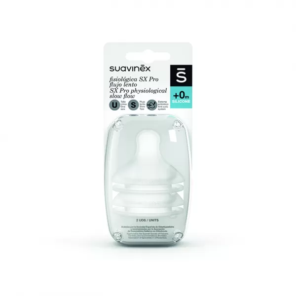 SUAVINEX S FYZIOLOGICKÁ SAVIČKA SF 2 ks