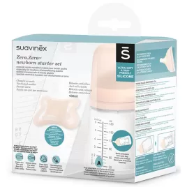 SUAVINEX SADA ANTIKOLIKOVÁ Zerø.Zerø™ LÁHEV 180 ml A + dudlík Zerø.Zerø™ -2/ 2M