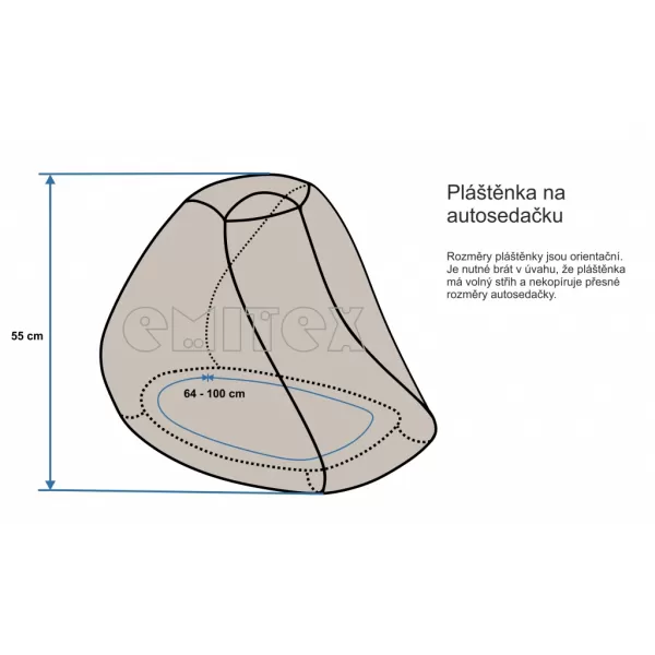 Emitex Pláštěnka na autosedačku