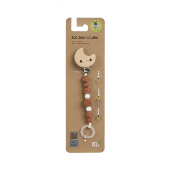 Lässig Soother Holder Wood/Silicone Little Universe