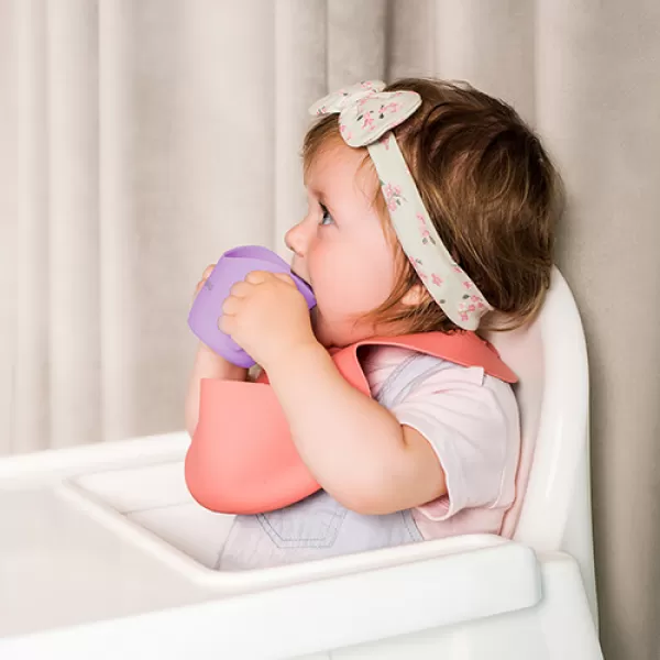 Baby Ono Ergonomický hrneček FLOW růžový