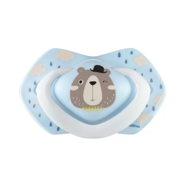 CANPOL BABIES Set symetrických silikonových dudlíků 18m+ Bonjour Paris