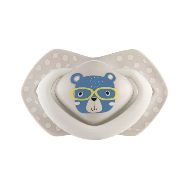 CANPOL BABIES Set symetrických silikonových dudlíků 18m+ Bonjour Paris