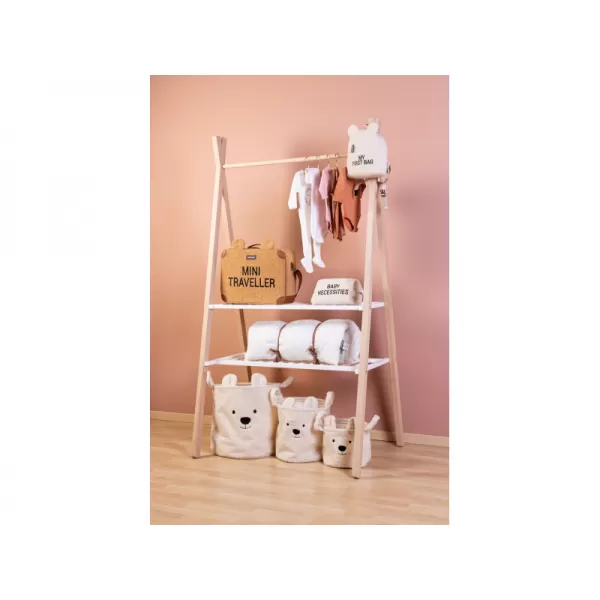 Childhome Postýlka Tipi dřevěná + stojan na oblečení