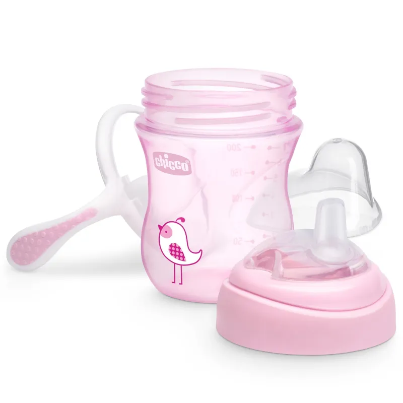 CHICCO Hrneček učící Transition s držadly 200 ml 4m+