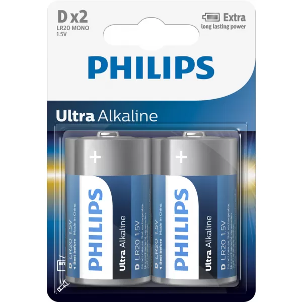 PHILIPS Baterie LR20E2B/10