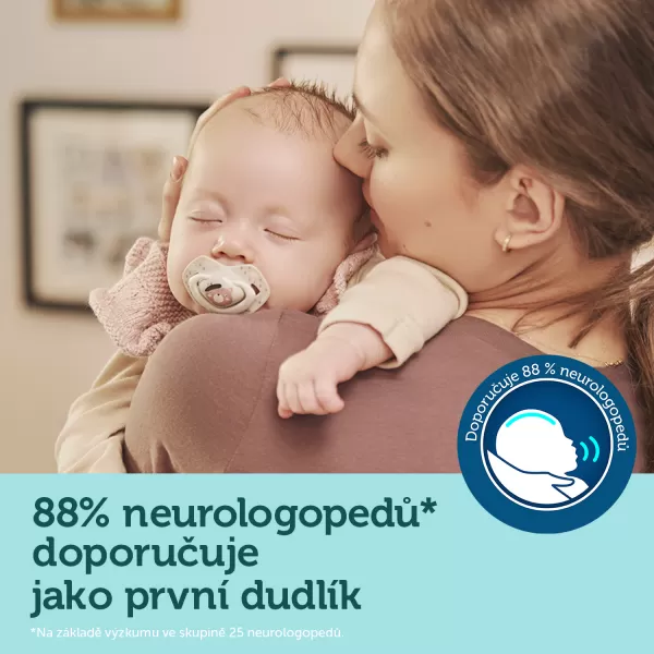 CANPOL BABIES Set symetrických silikonových dudlíků 18m+ Bonjour Paris