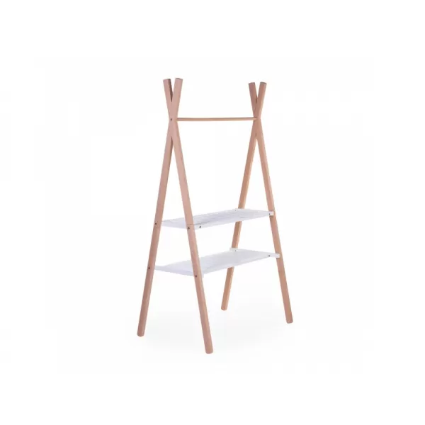 Childhome Postýlka Tipi dřevěná + stojan na oblečení