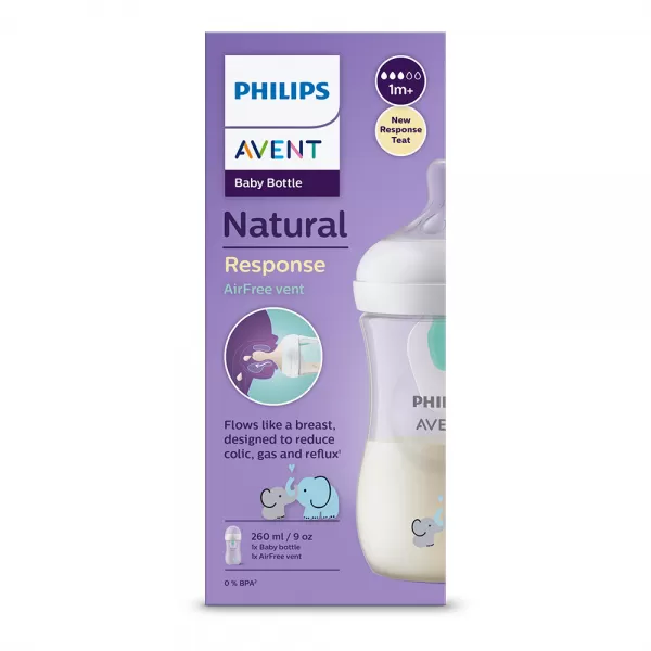 Philips AVENT Láhev Natural Response s ventilem AirFree 260 ml, 1m+