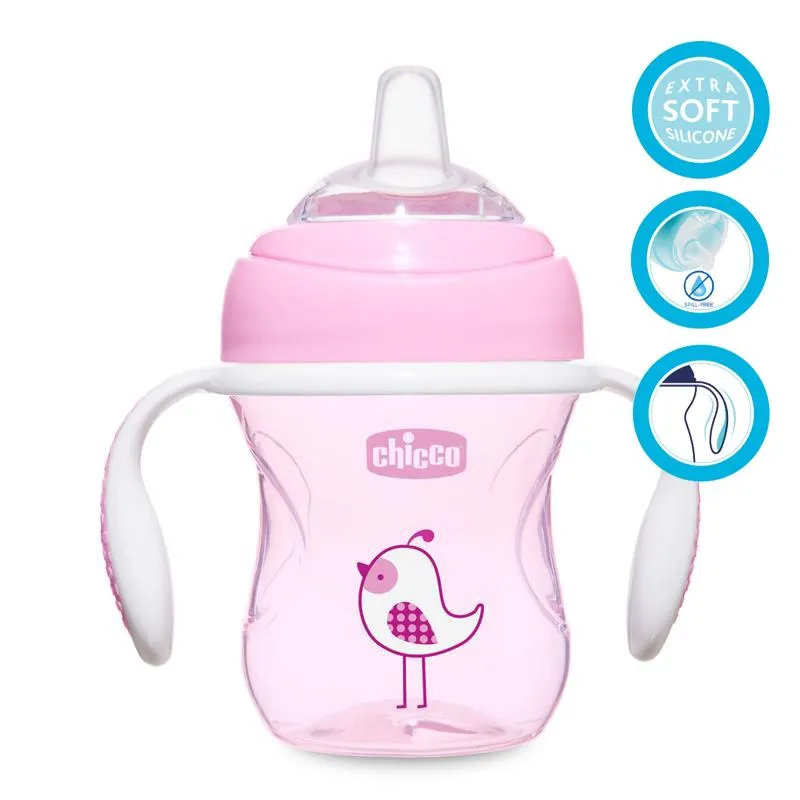 CHICCO Hrneček učící Transition s držadly 200 ml 4m+