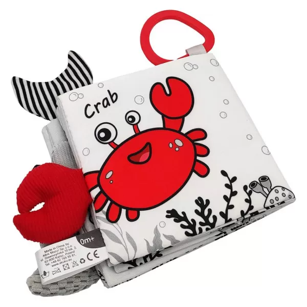 Akuku Dětská senzorická kontrastní knížka Moře