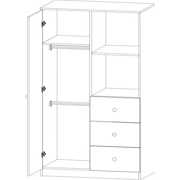 Faktum Kombinovaná skříň Mia PopUp Vzor: bez vzoru