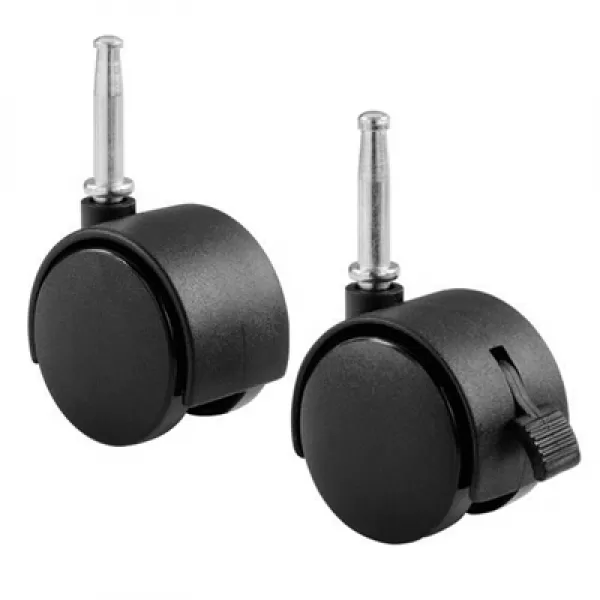 Faktum Kolečka k přísuvné postýlce, 4ks, černé