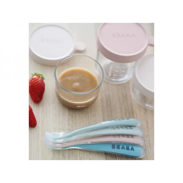 Beaba První lžičky silikonové 4ks