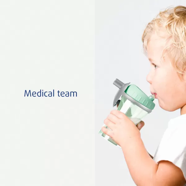 Difrax Dětský hrneček s brčkem, 250 ml