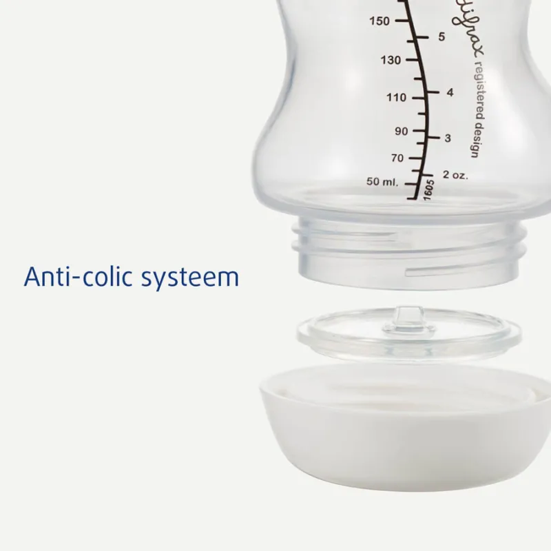 Difrax Kojenecká S-lahvička, široká, Antikoliková, 310 ml