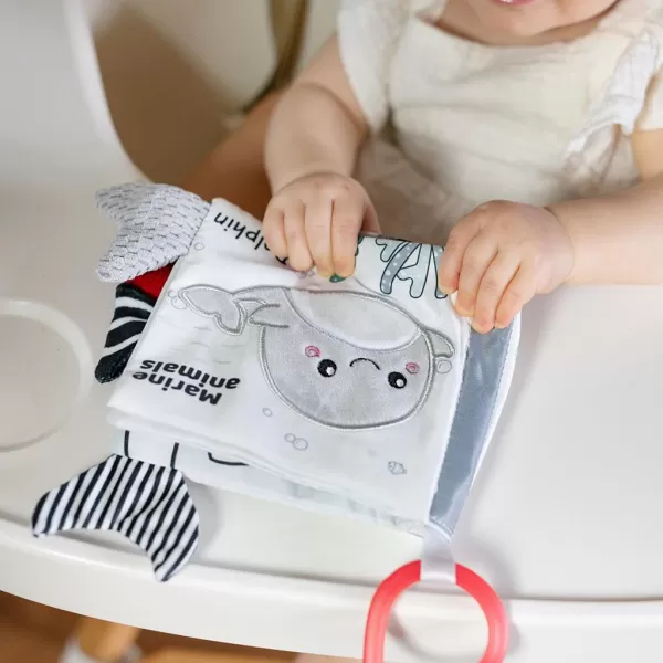 Akuku Dětská senzorická kontrastní knížka Moře