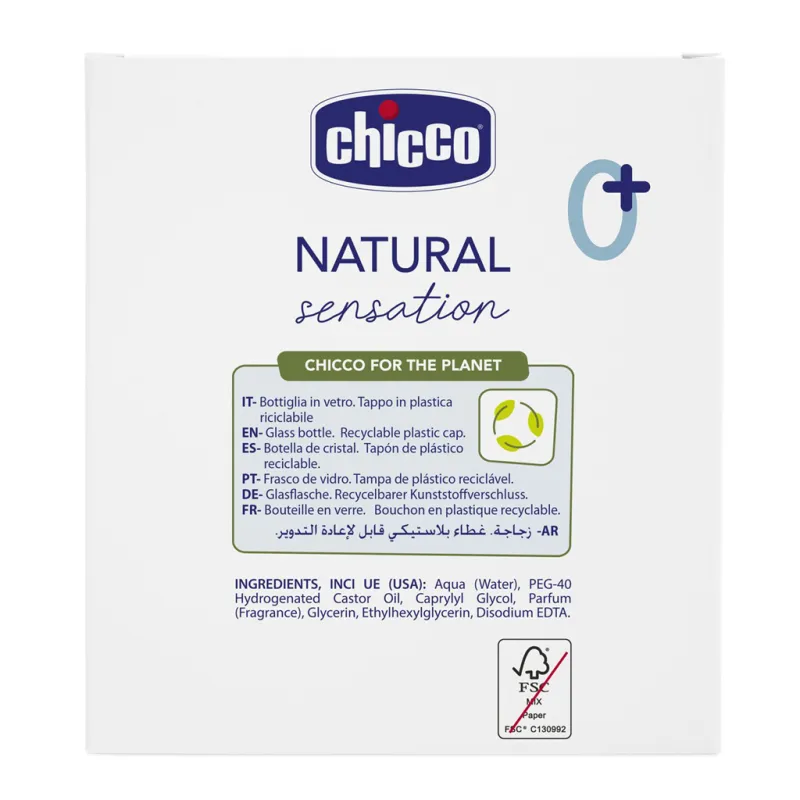 CHICCO Voda dětská parmufovaná Natural Sensation 100ml, 0m+