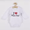 New Baby Body s potiskem I Love Mum and Dad - dárkové balení