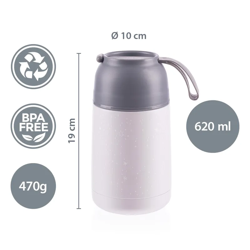 Zopa Termoska na jídlo se silikonovým držákem 620 ml