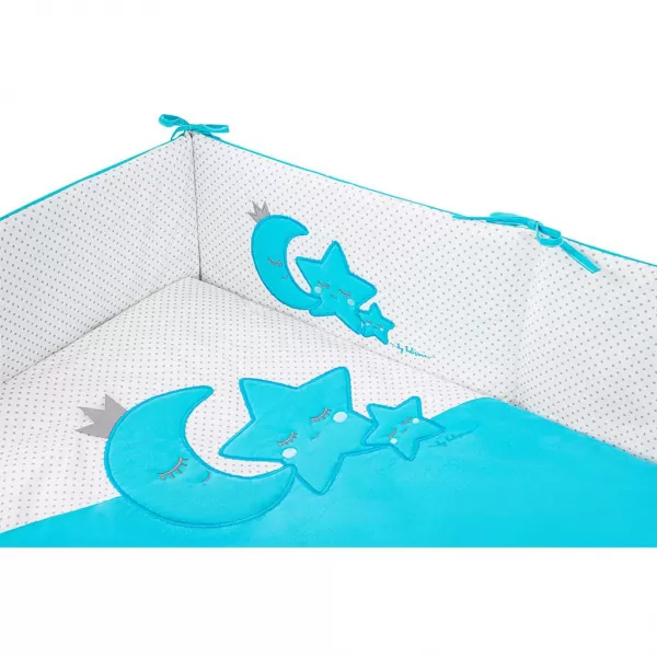 Belisima 3-dílné ložní povlečení Magic Stars 100/135 tyrkysové