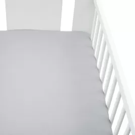 New Baby Jersey prostěradlo do postýlky 120x60 šedé