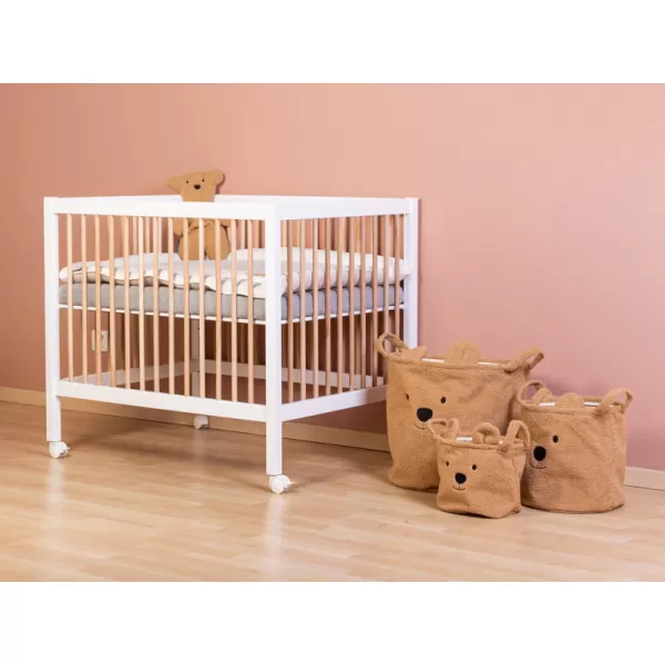Childhome Koše na hračky Teddy Beige 3 ks